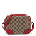Gucci Monogram Mini Bree Messenger Bag Red