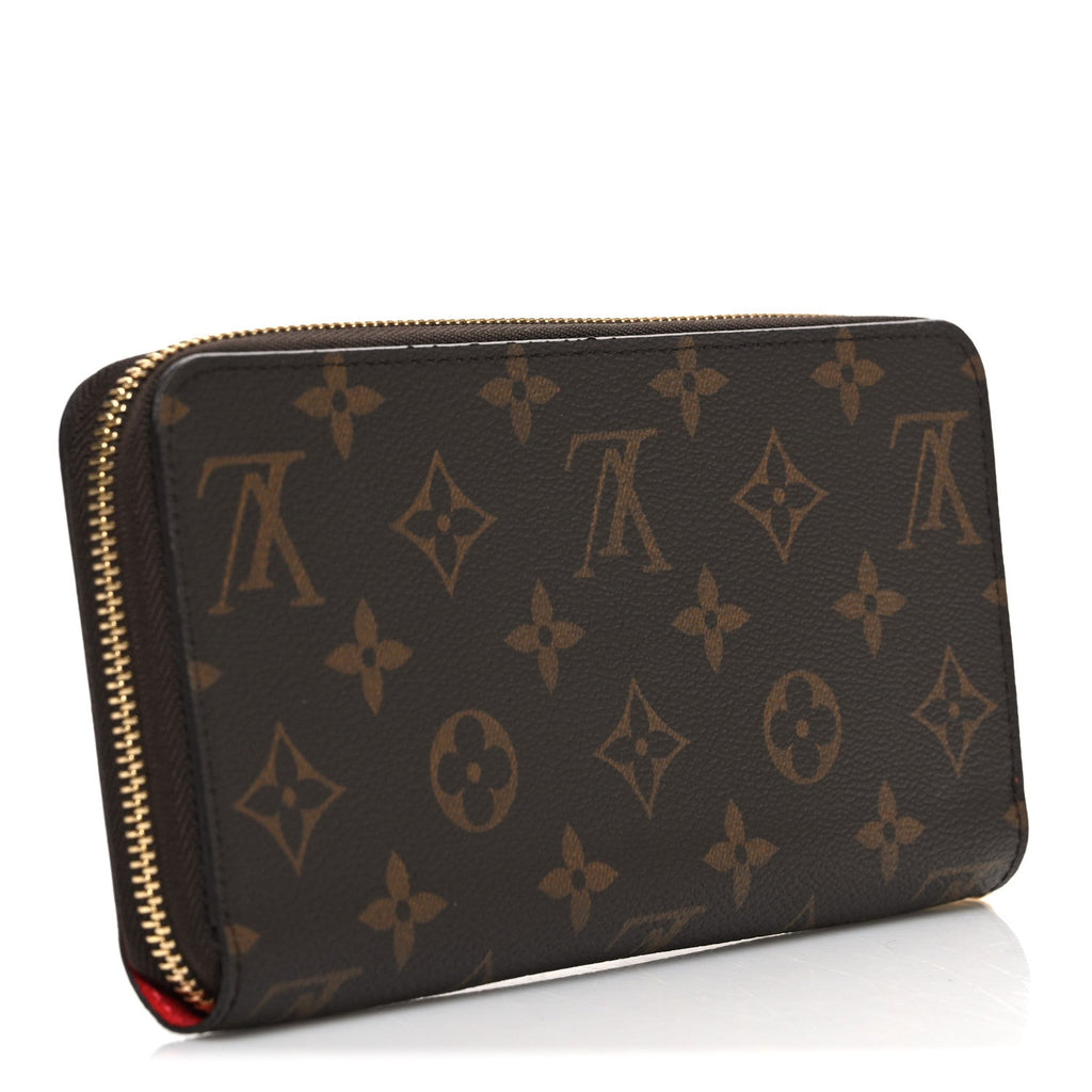 Louis Vuitton Monogram Zippy Wallet Coquelicot