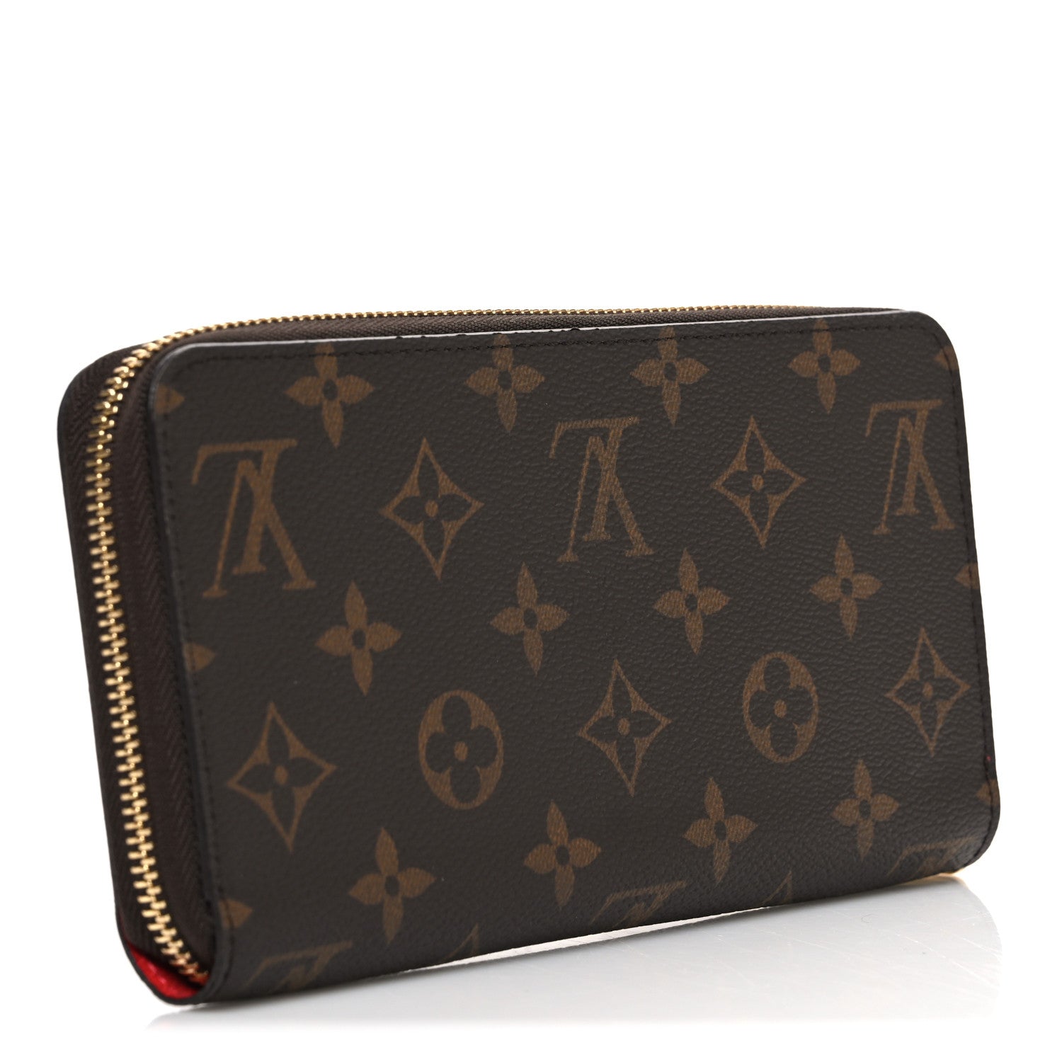 Louis Vuitton Monogram Zippy Wallet Coquelicot