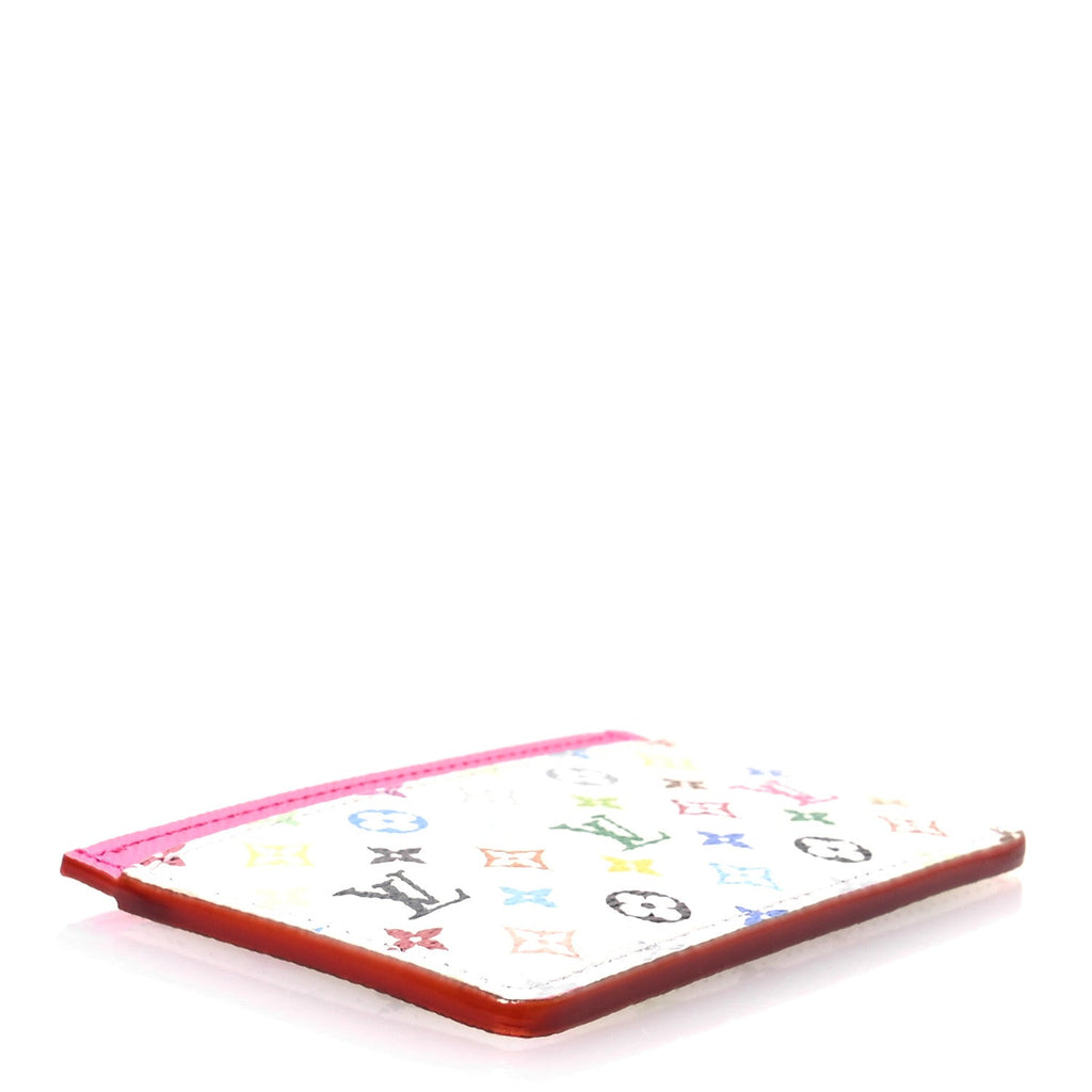 Louis Vuitton LV X TM Monogram Multicolor Card Holder Kawaii Pink