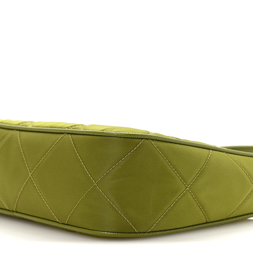 Prada Re-Nylon Saffiano Stitched Mini Re-Edition 1995 Chaine Shoulder Bag Edera
