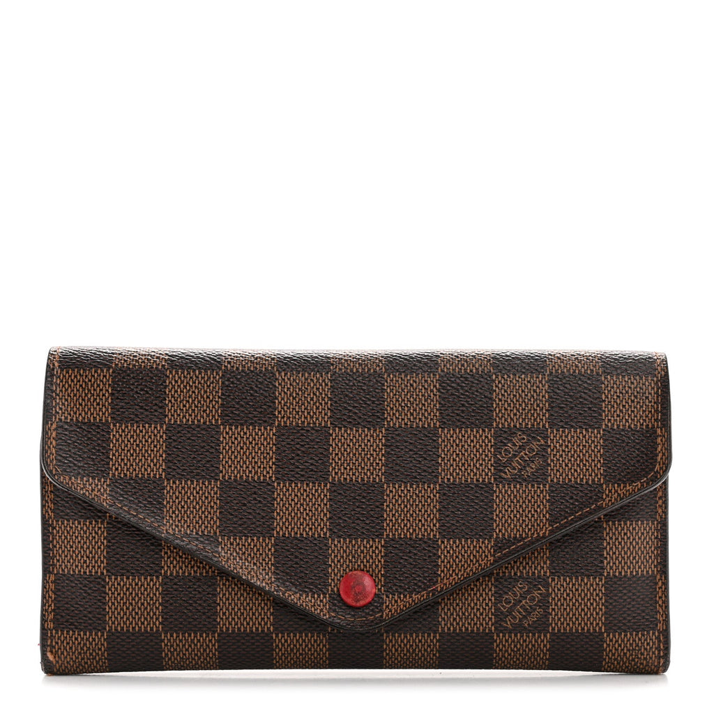 Louis Vuitton Damier Ebene Josephine Wallet Red