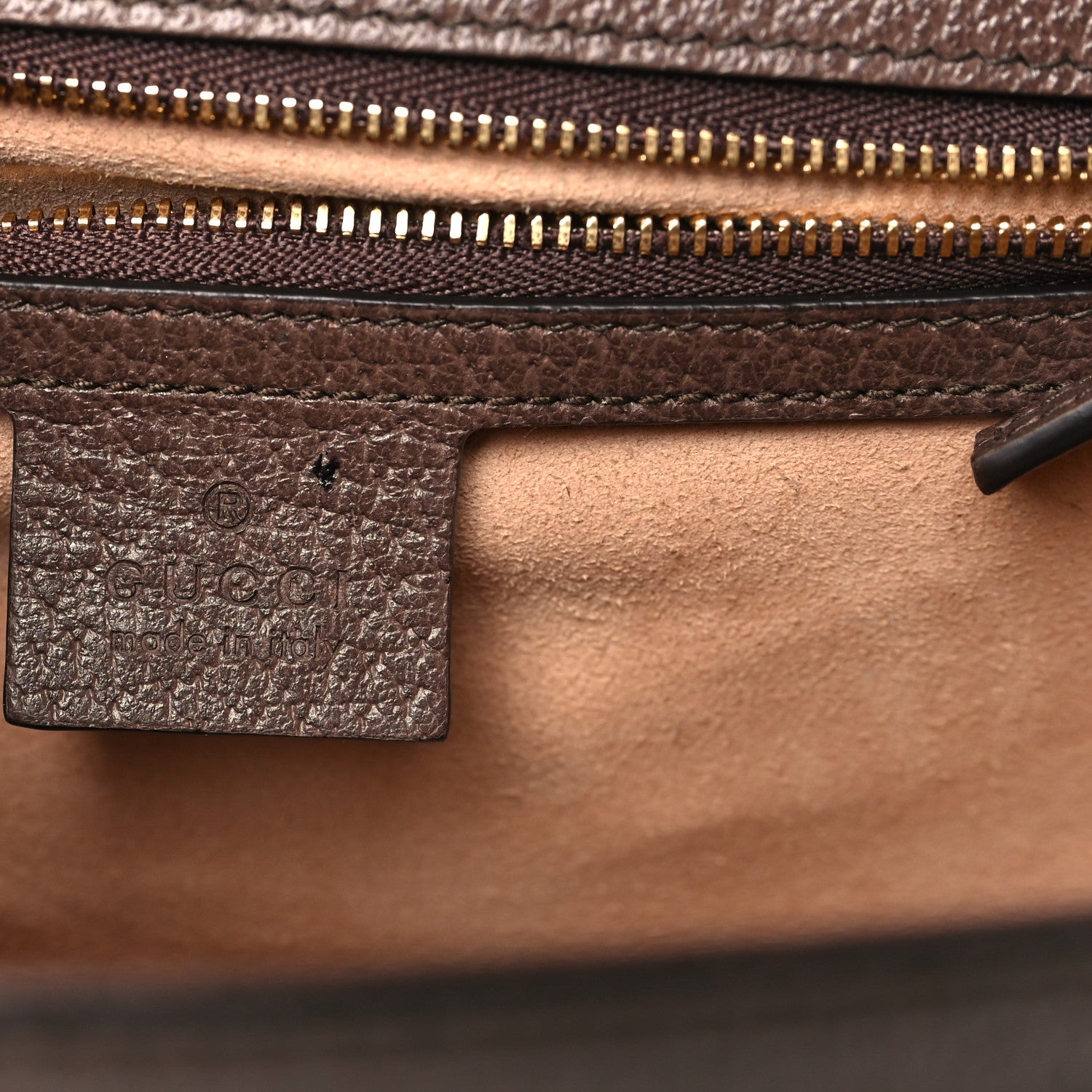 Gucci GG Supreme Monogram Web Small Ophidia Flap Messenger Bag Brown