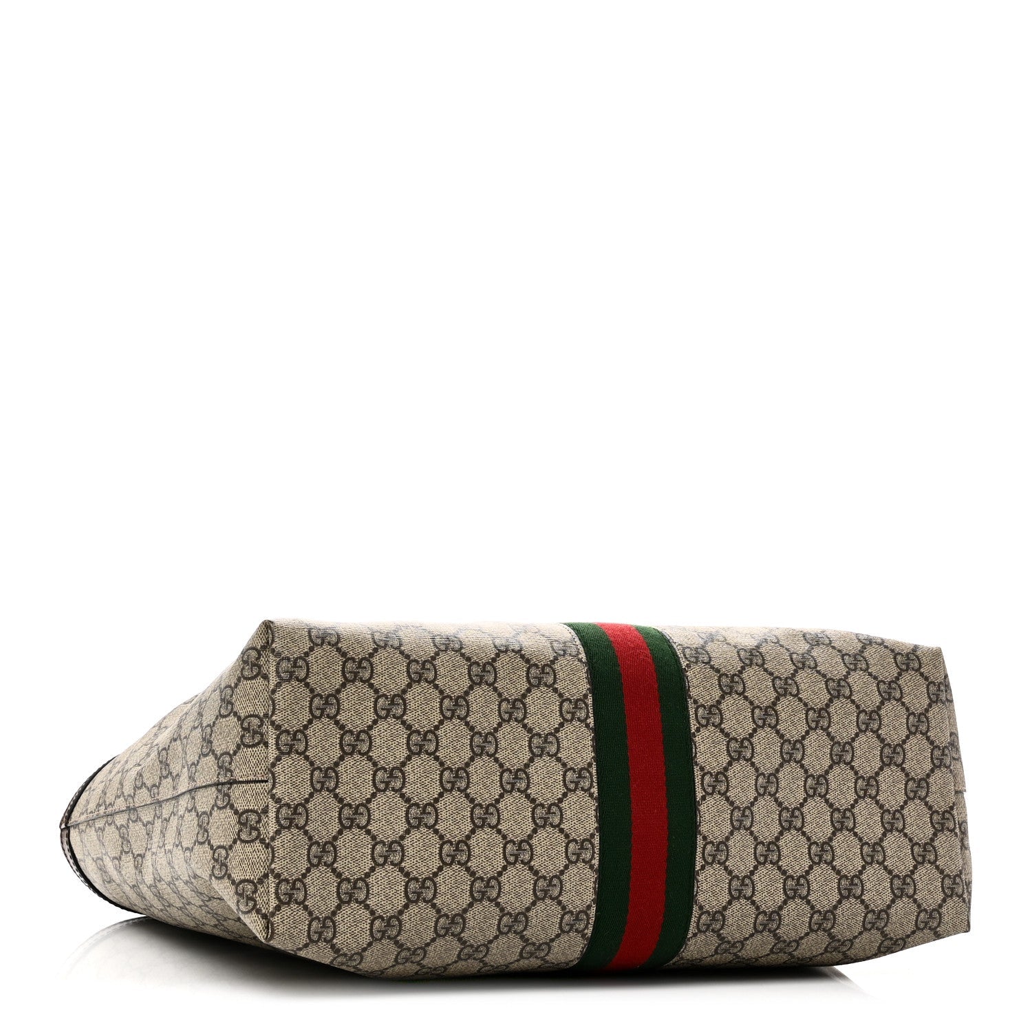 Gucci GG Supreme Monogram Medium Ophidia Shopping Tote Brown