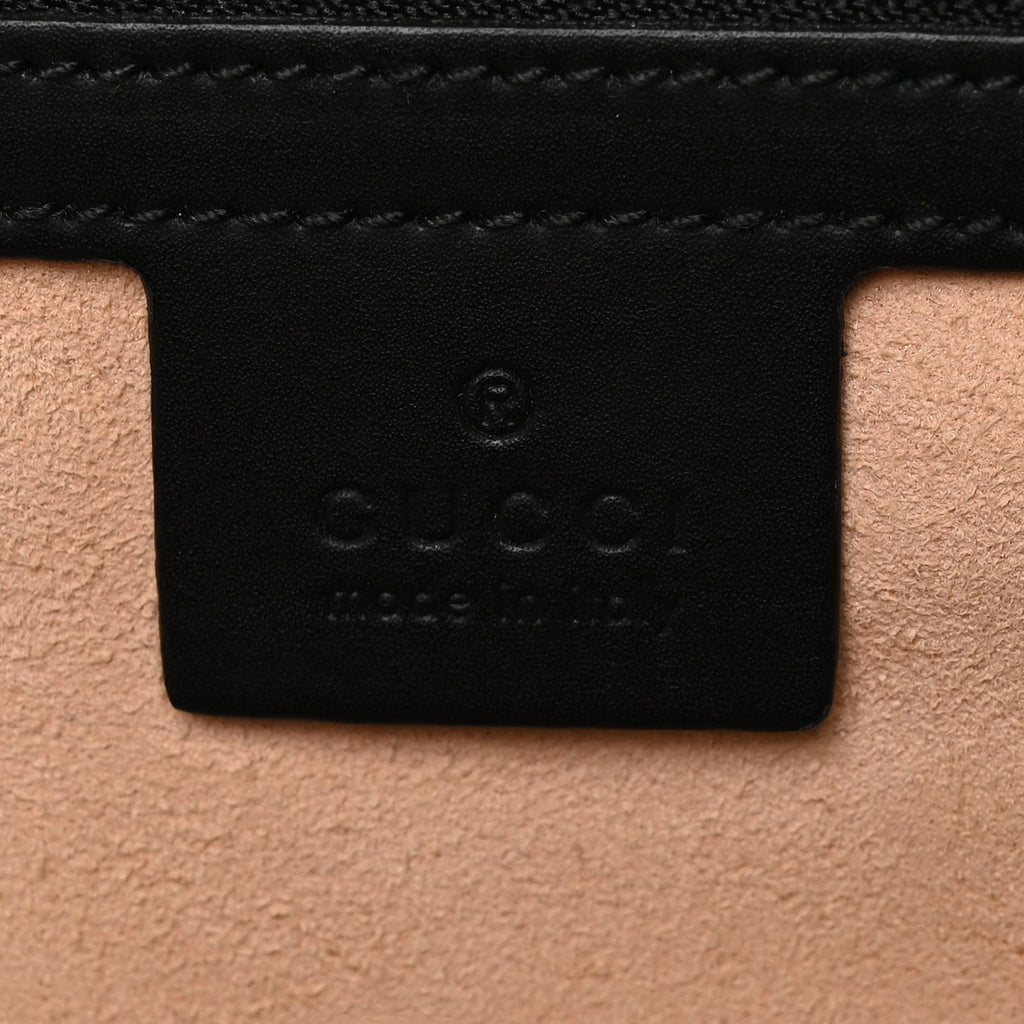 Gucci GG Supreme Monogram Bees Print Small Day Backpack Beige Oro Black