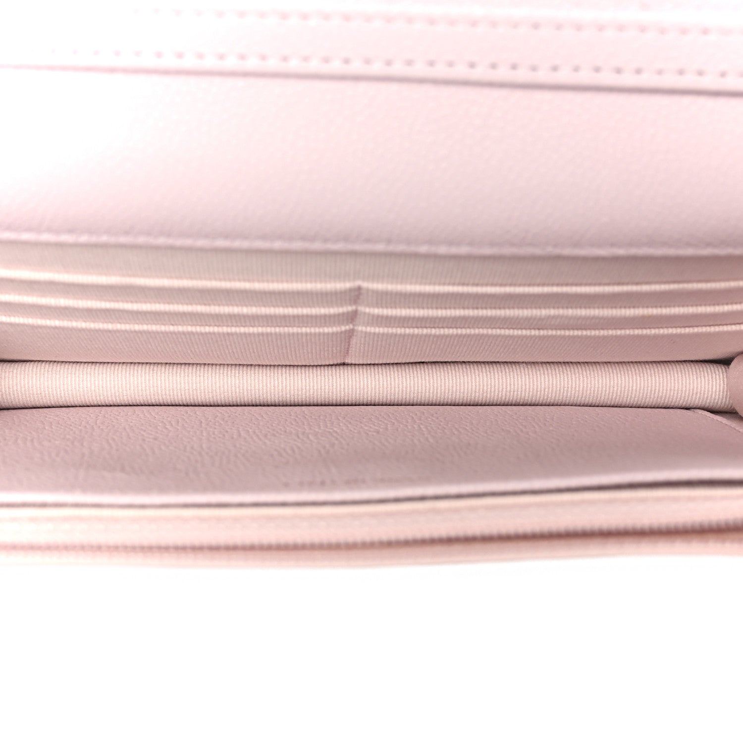 Chanel Caviar Quilted Tiny CC Wallet On Chain WOC Light Pink
