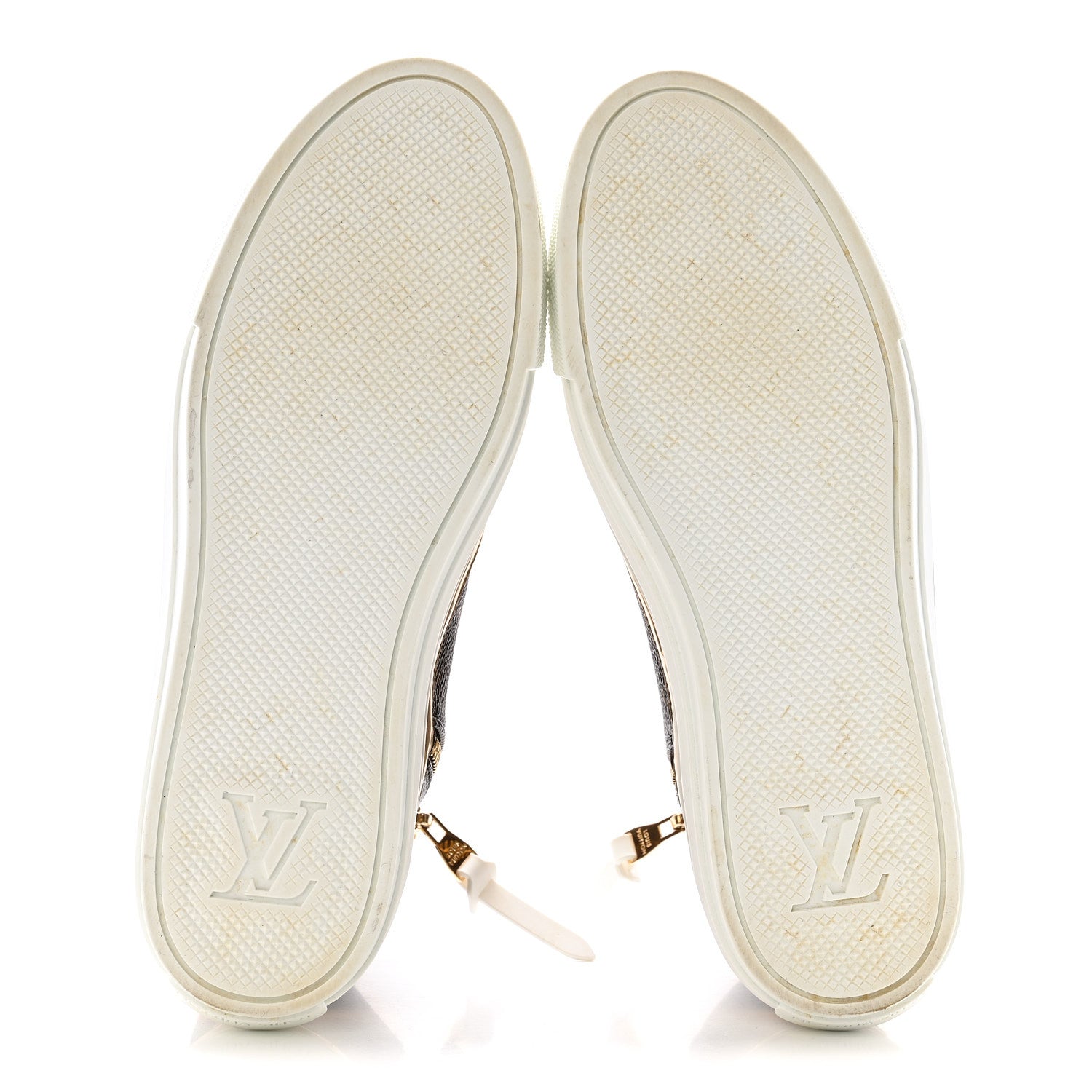 Louis Vuitton Patent Monogram Stellar Sneaker Boots 38.5 Gold