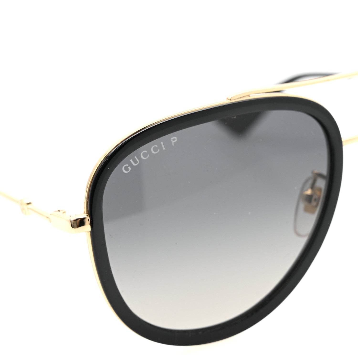 Gucci Metal Aviator Sunglasses GG0062S Black