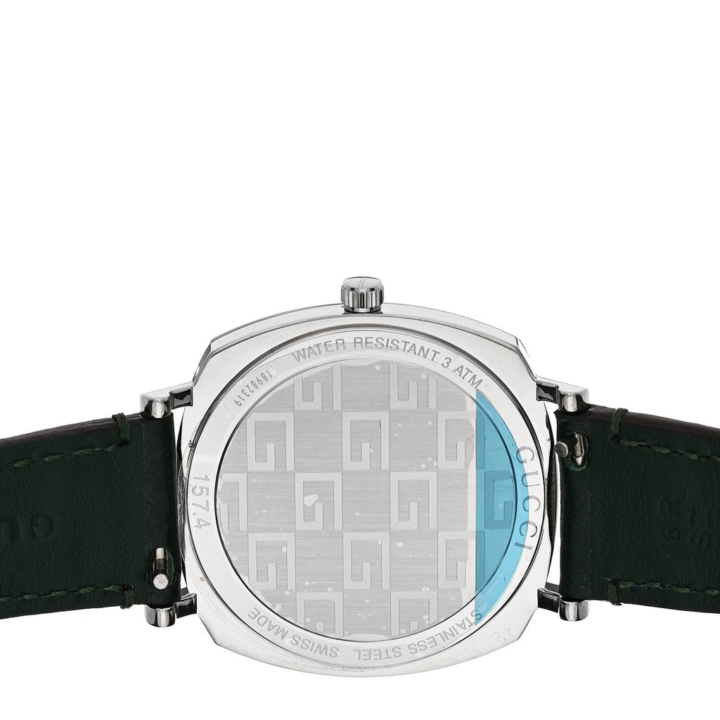 Gucci Stainless Steel Calfskin 35mm Grip Quartz Watch Green