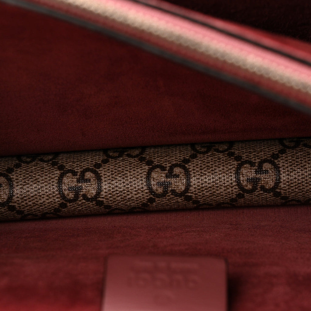 Gucci GG Supreme Monogram Blooms Small Dionysus Shoulder Bag Beige Multicolor Dry Rose