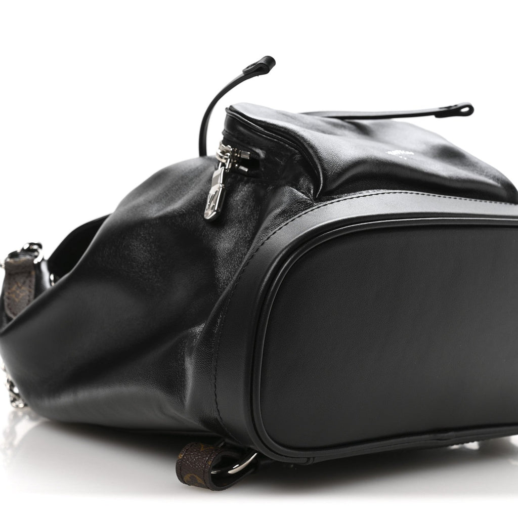 Louis Vuitton Lambskin Monogram Montsouris Vibe PM Black