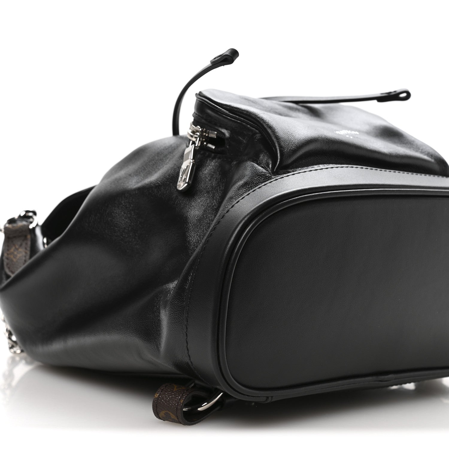 Louis Vuitton Lambskin Monogram Montsouris Vibe PM Black
