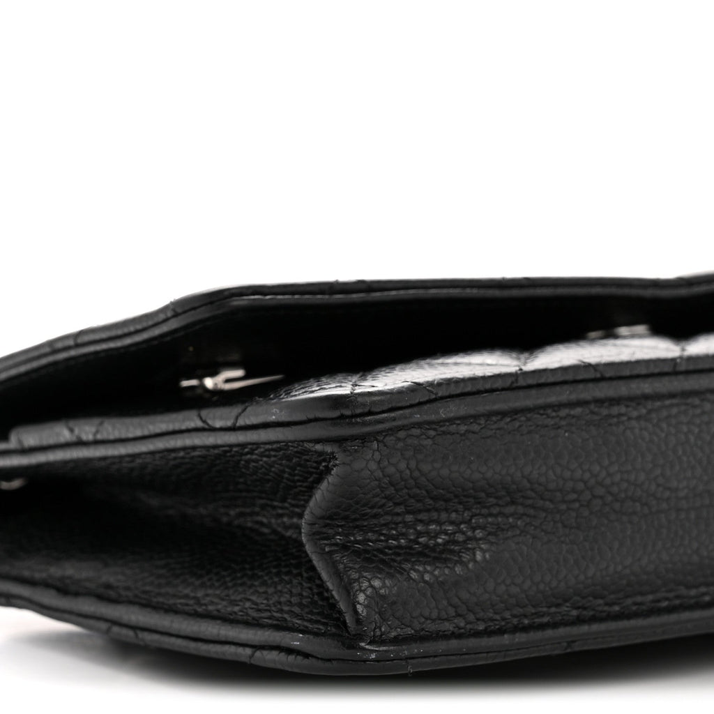 Chanel Caviar Quilted Wallet on Chain WOC Black