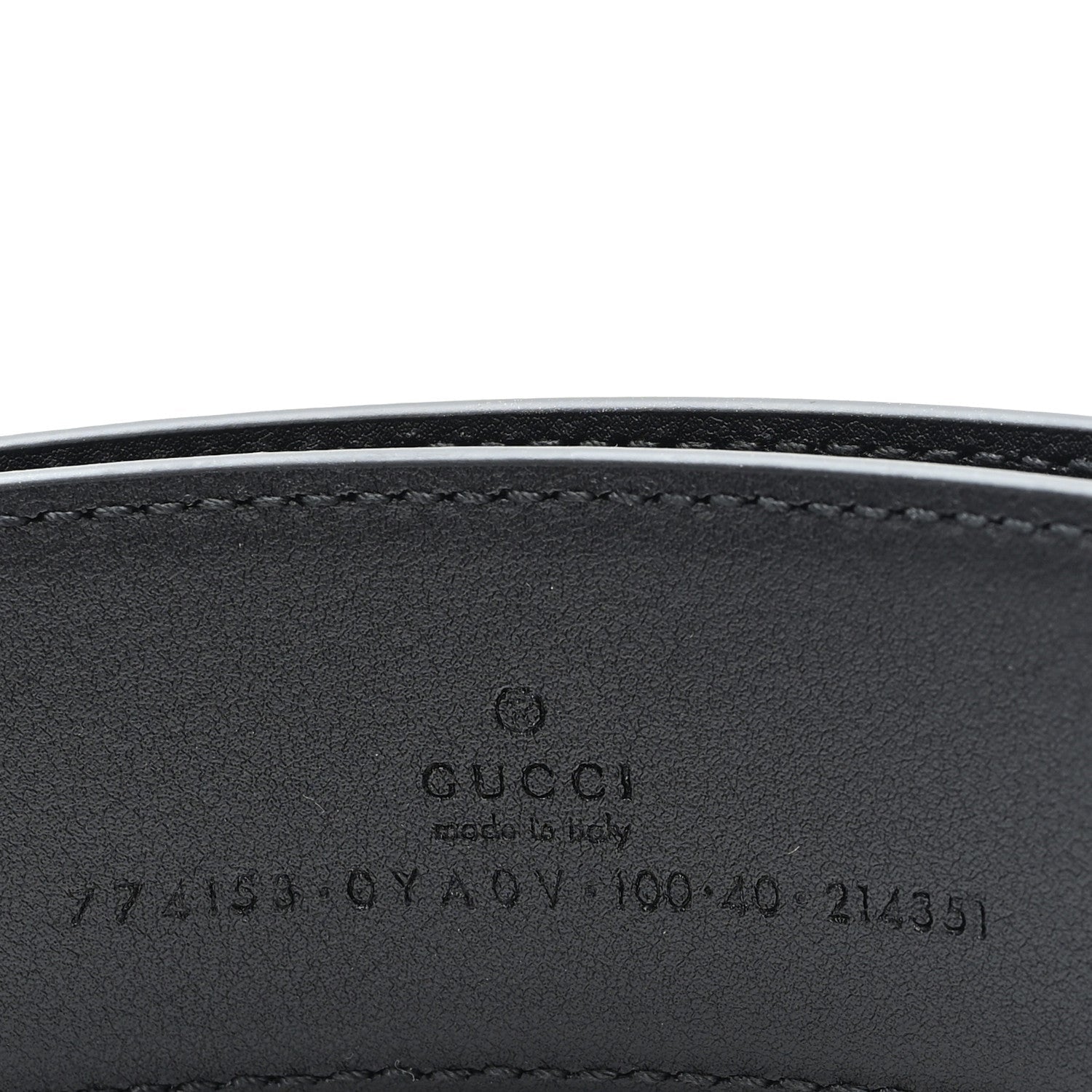 Gucci Plutone Calfskin Double G Belt 40mm 100 40 Black