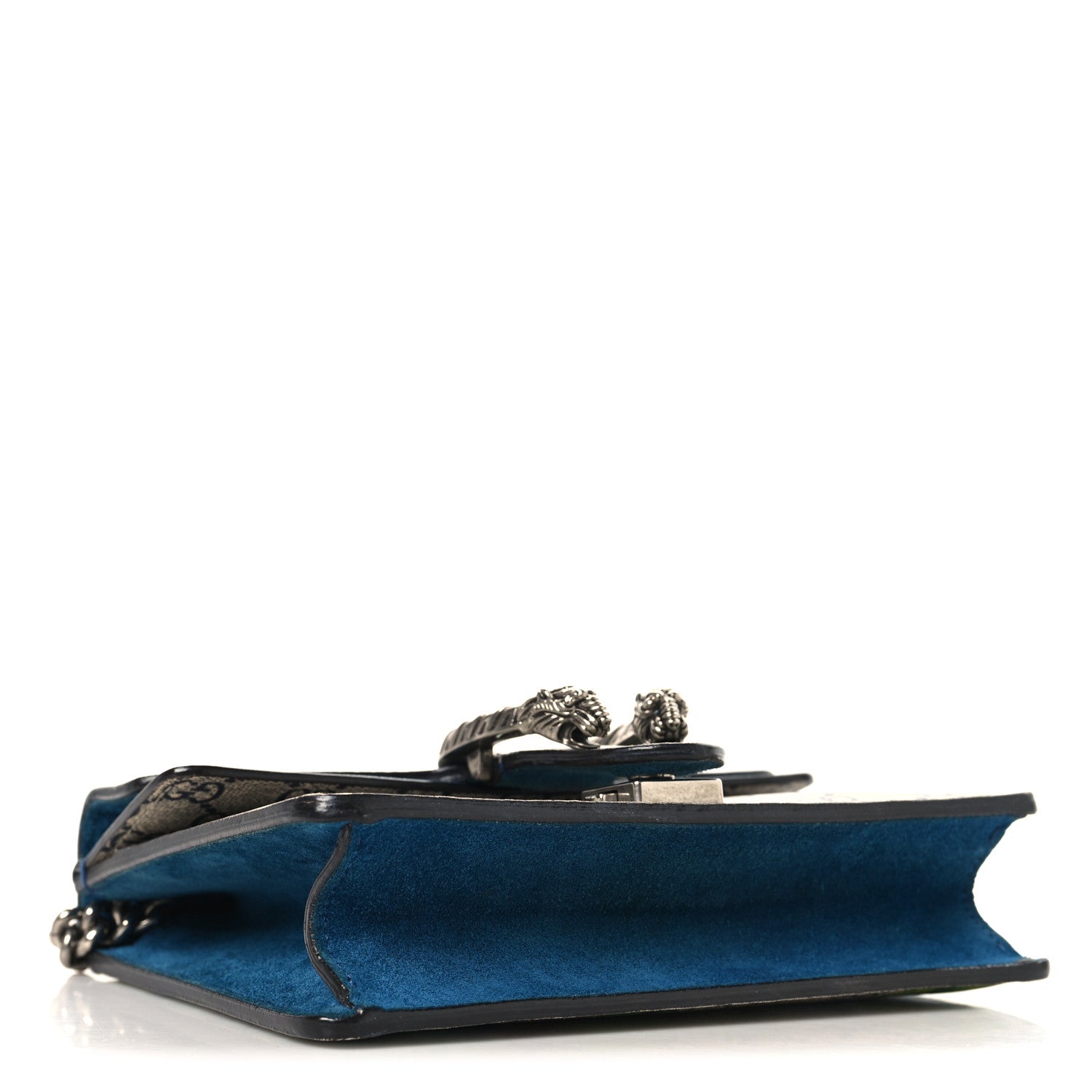 Gucci GG Supreme Monogram Blooms Mini Dionysus Shoulder Bag Beige Navy Vintage Blue