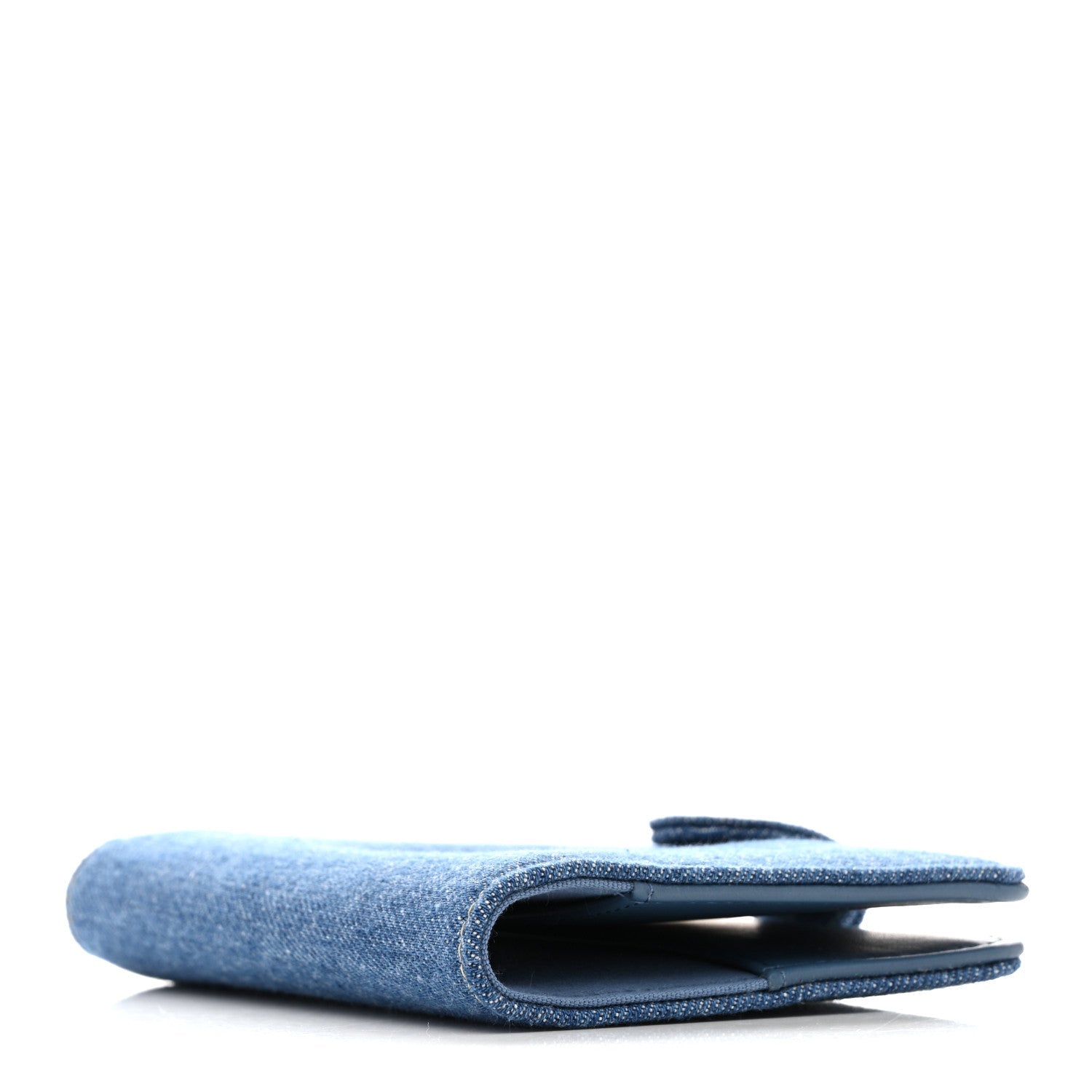 Denim Passport Holder Blue
