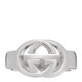 Gucci Sterling Silver Interlocking G Ring 54 6.75