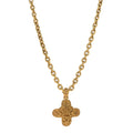 Metal CC Cross Long Pendant Necklace Gold
