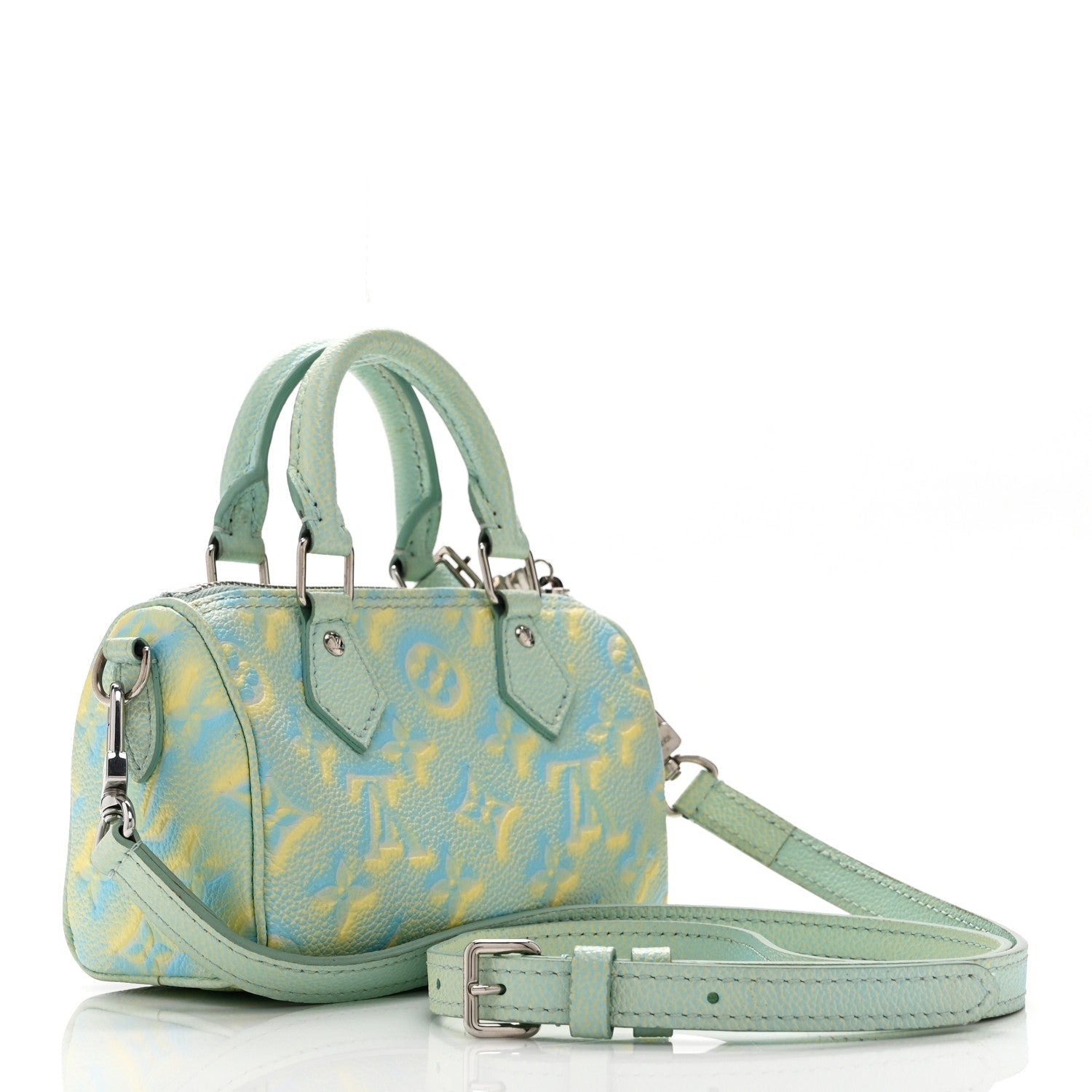 Louis Vuitton Empreinte Monogram Summer Stardust Nano Speedy Water Green