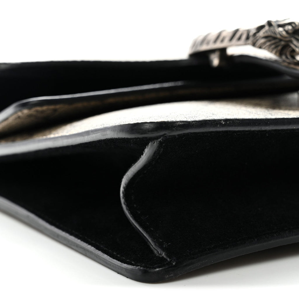 Gucci GG Supreme Monogram Mini Dionysus Shoulder Bag Black
