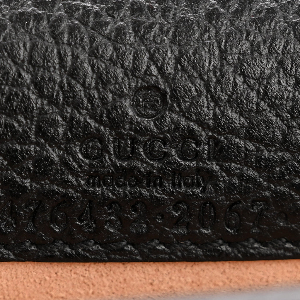 Gucci Calfskin Super Mini Dionysus Shoulder Bag Black