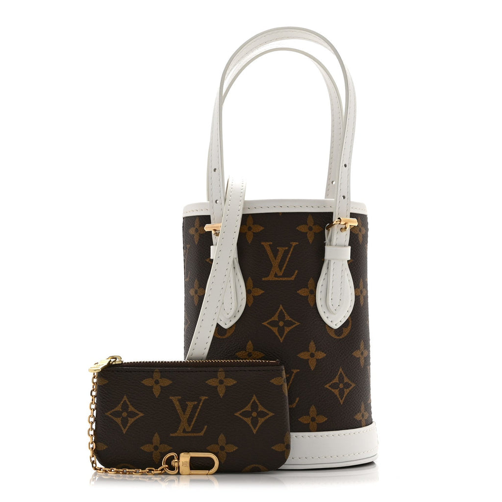 Louis Vuitton Monogram LV Match Nano Bucket Bag White
