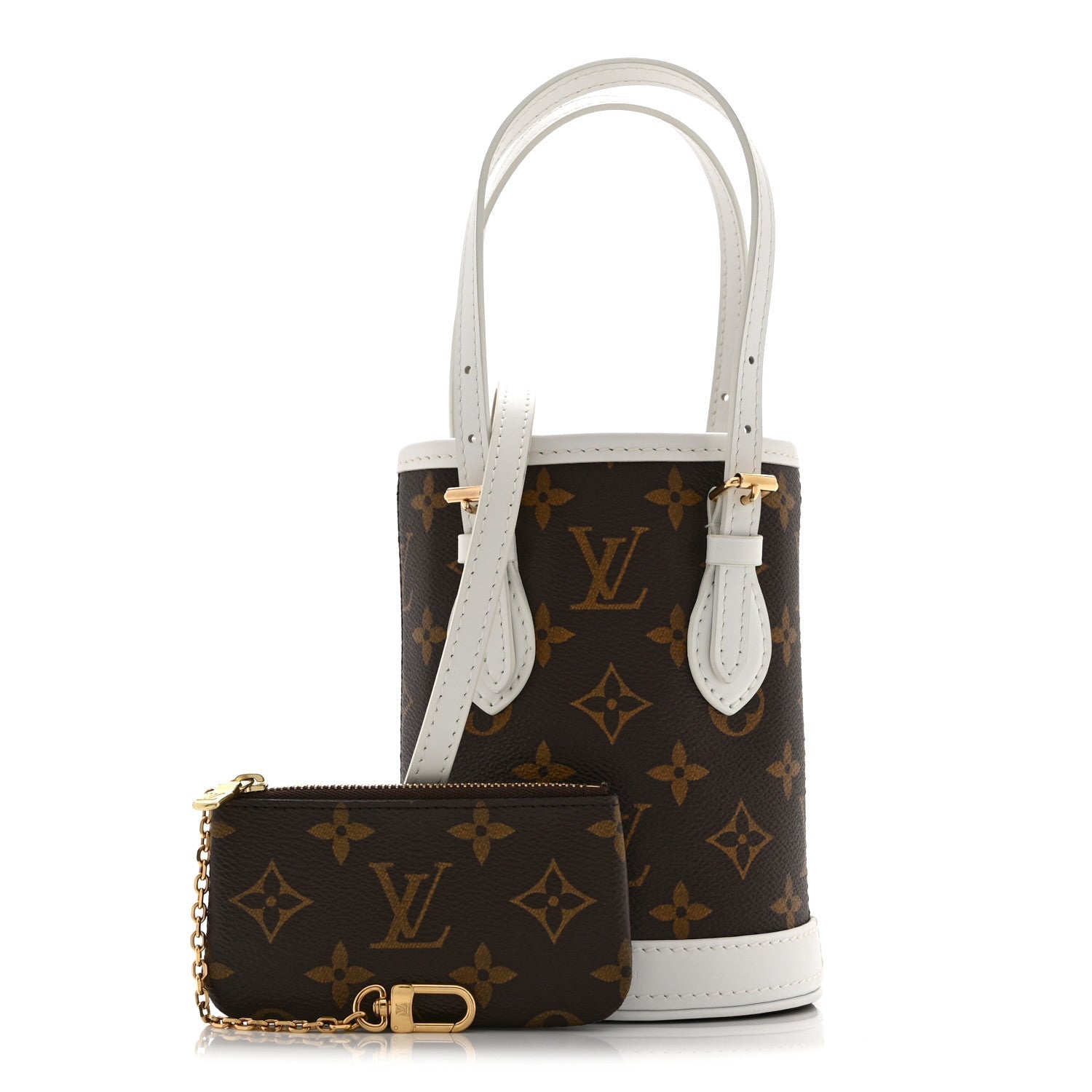 Louis Vuitton Monogram LV Match Nano Bucket Bag White