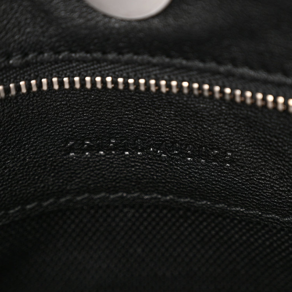 Gucci Sakai Be Green Calfskin Diagonal Stitched Small Blondie Tote Black