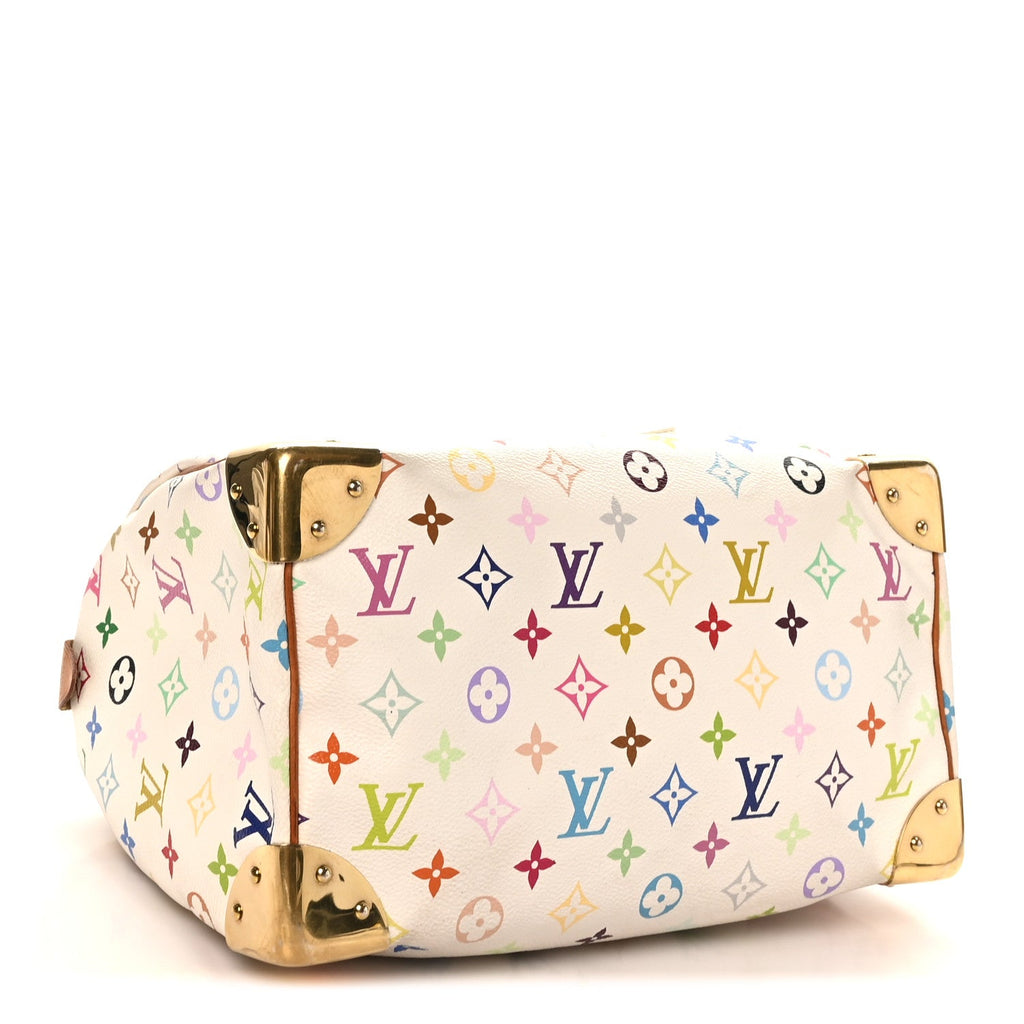 Louis Vuitton Monogram Multicolor Speedy 30 White