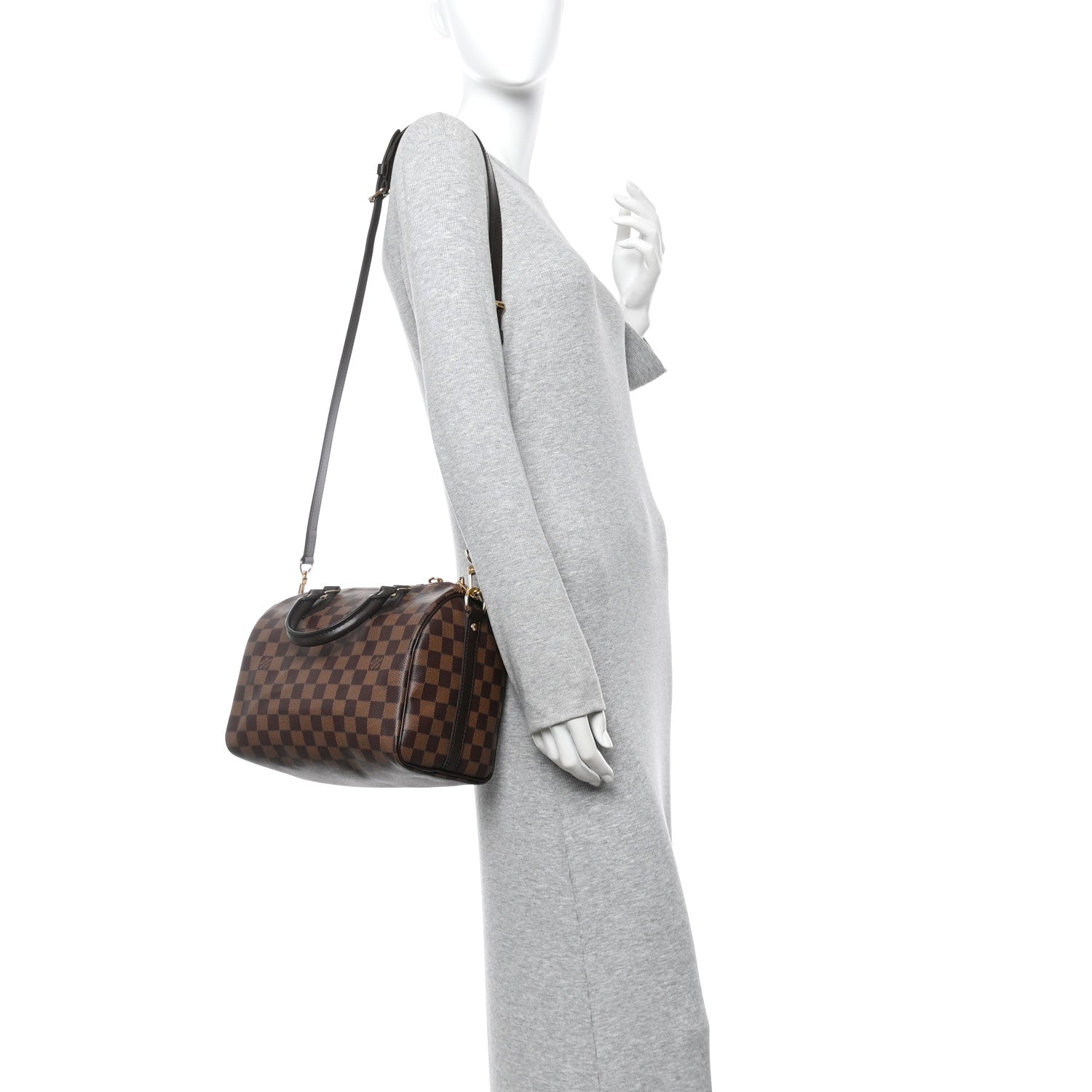 Louis Vuitton Damier Ebene Speedy Bandouliere 25