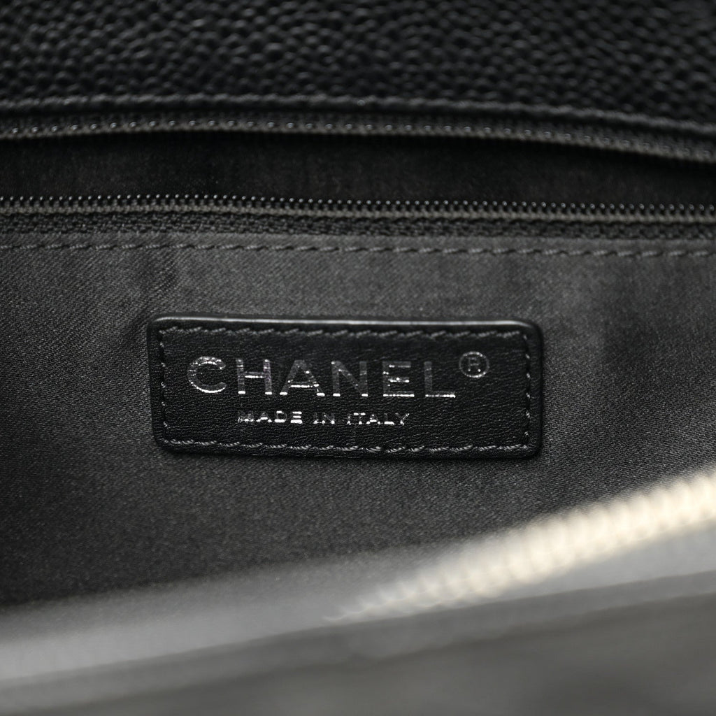 Chanel Caviar Quilted Grand Shopping Tote GST Black