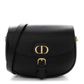 Christian Dior Box Calfskin Medium Bobby Flap Black