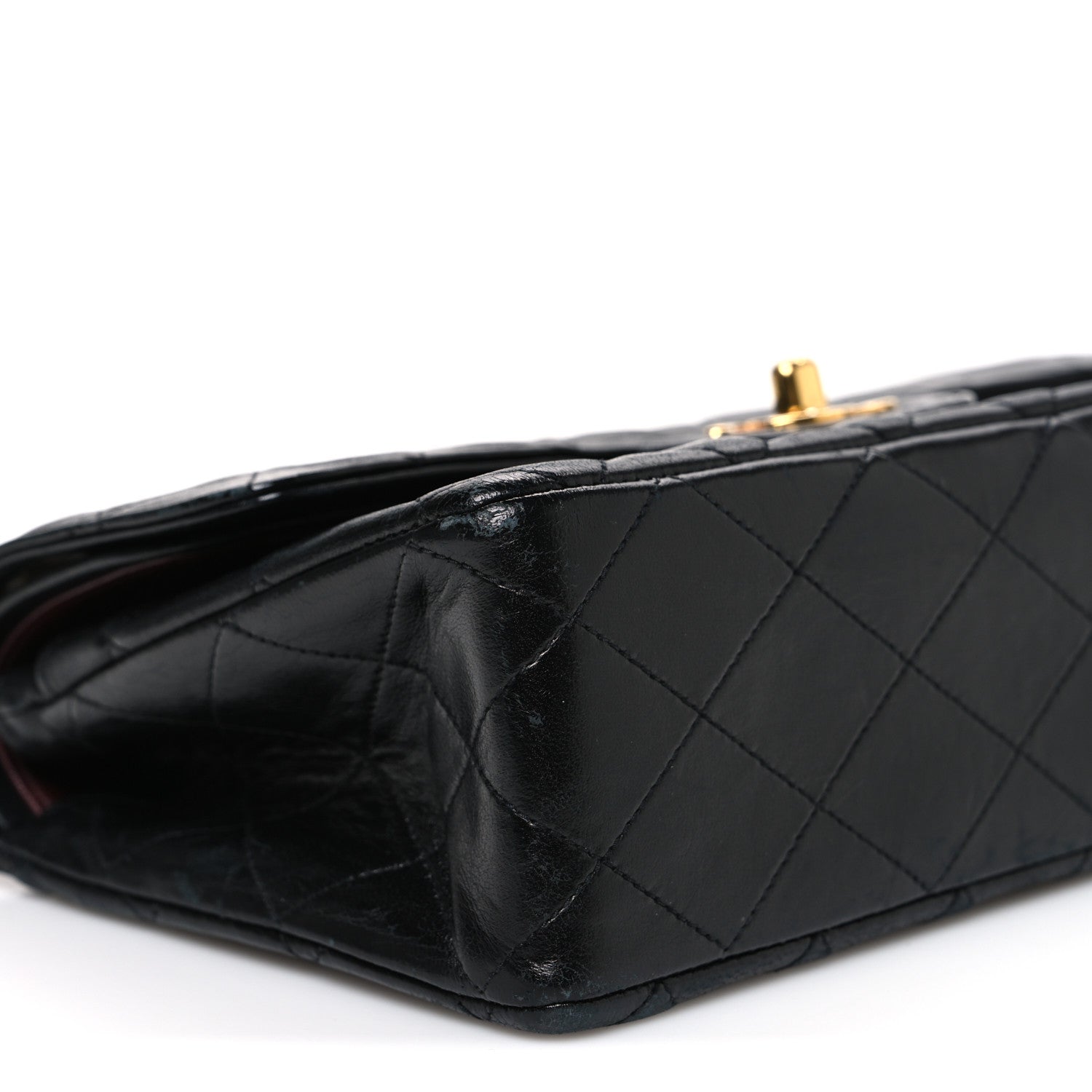 Chanel Lambskin Quilted Small Double Flap Black