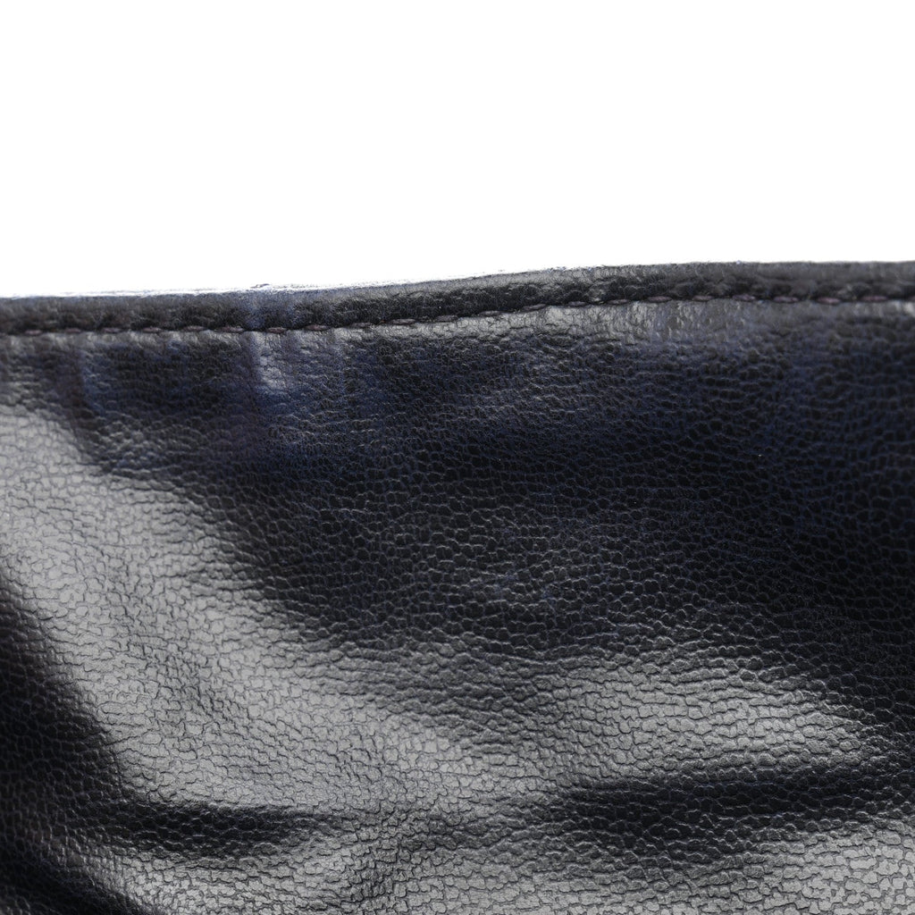 Chanel Caviar Quilted CC Drawstring Backpack Navy