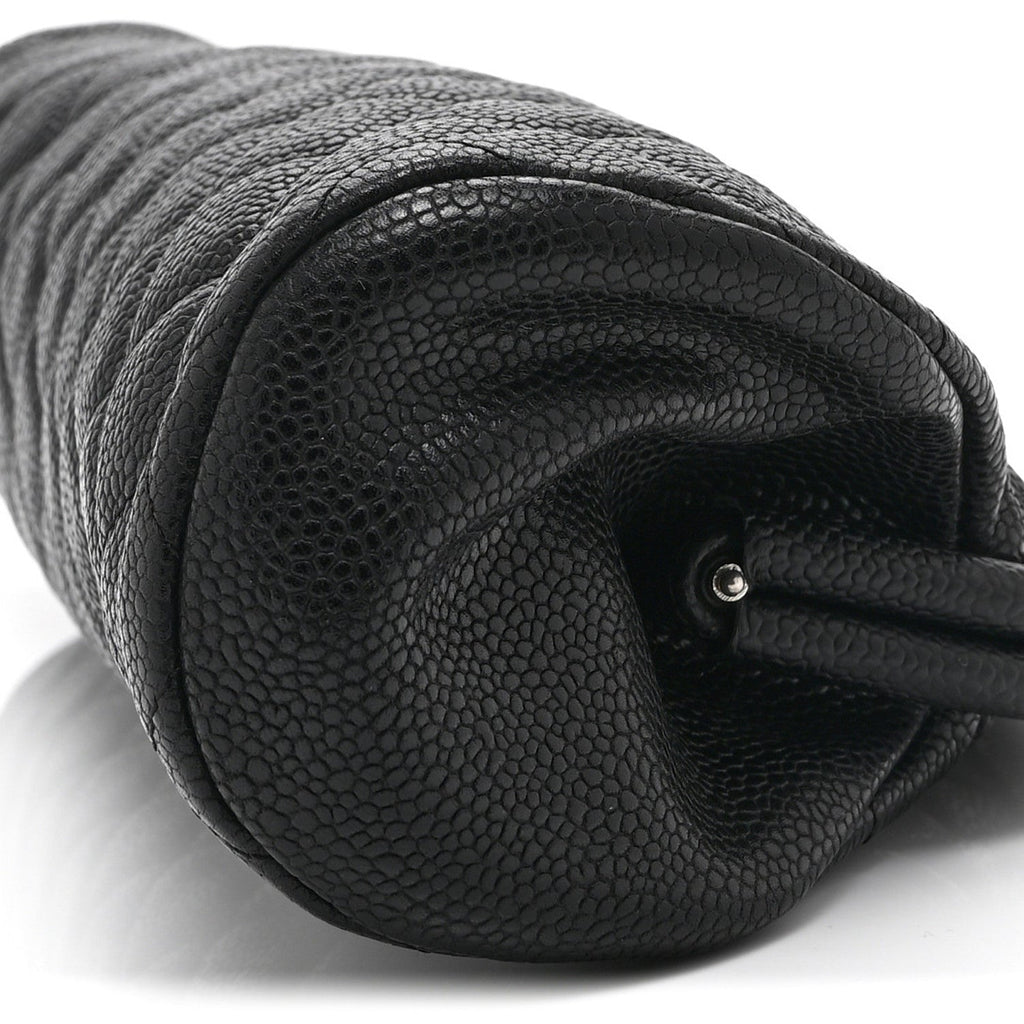 Chanel Caviar Quilted Timeless Clutch Black