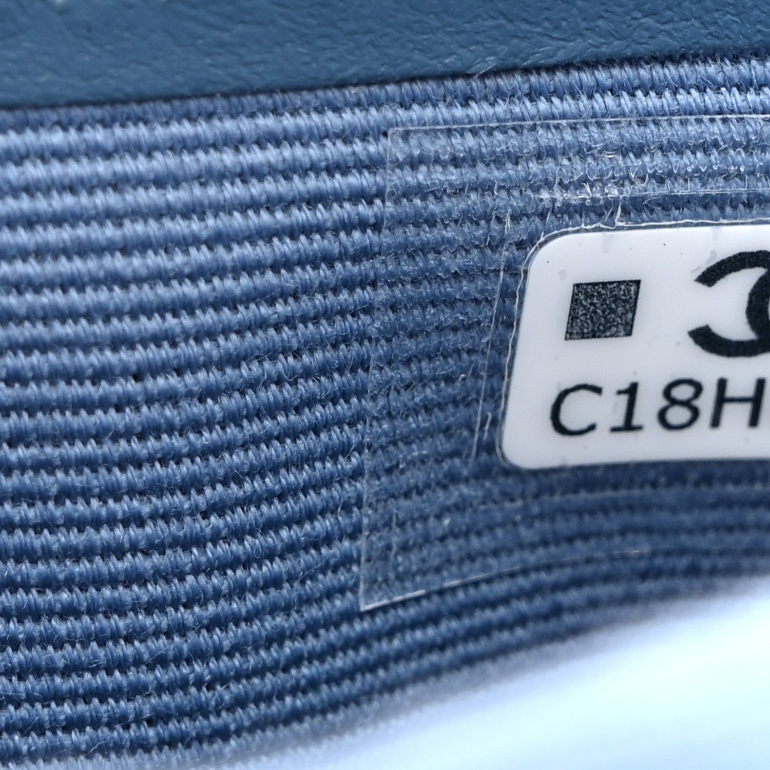 Denim Passport Holder Blue