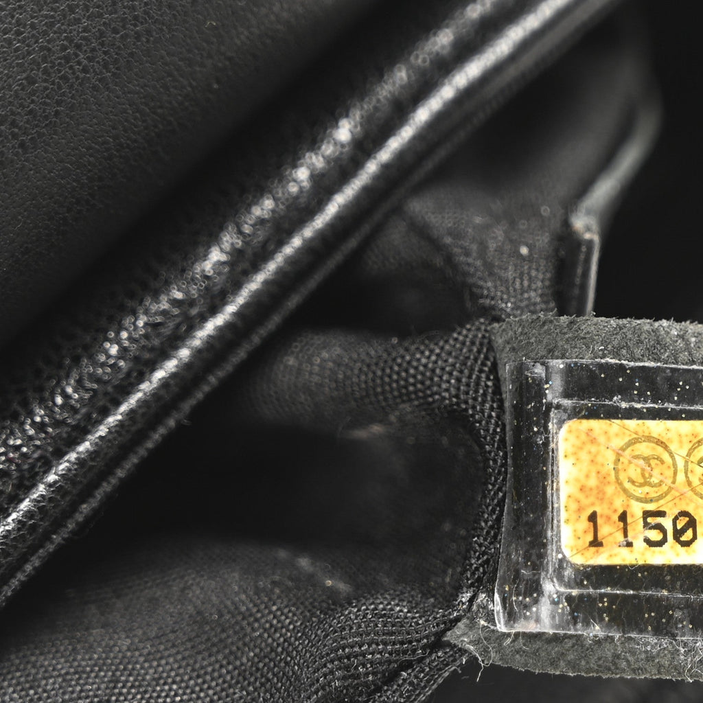 Chanel Lambskin Half Moon Wallet On Chain WOC Black