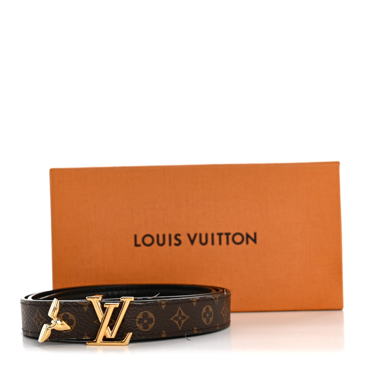 Louis Vuitton Monogram 20mm Pretty Reversible Belt 80 32 Black
