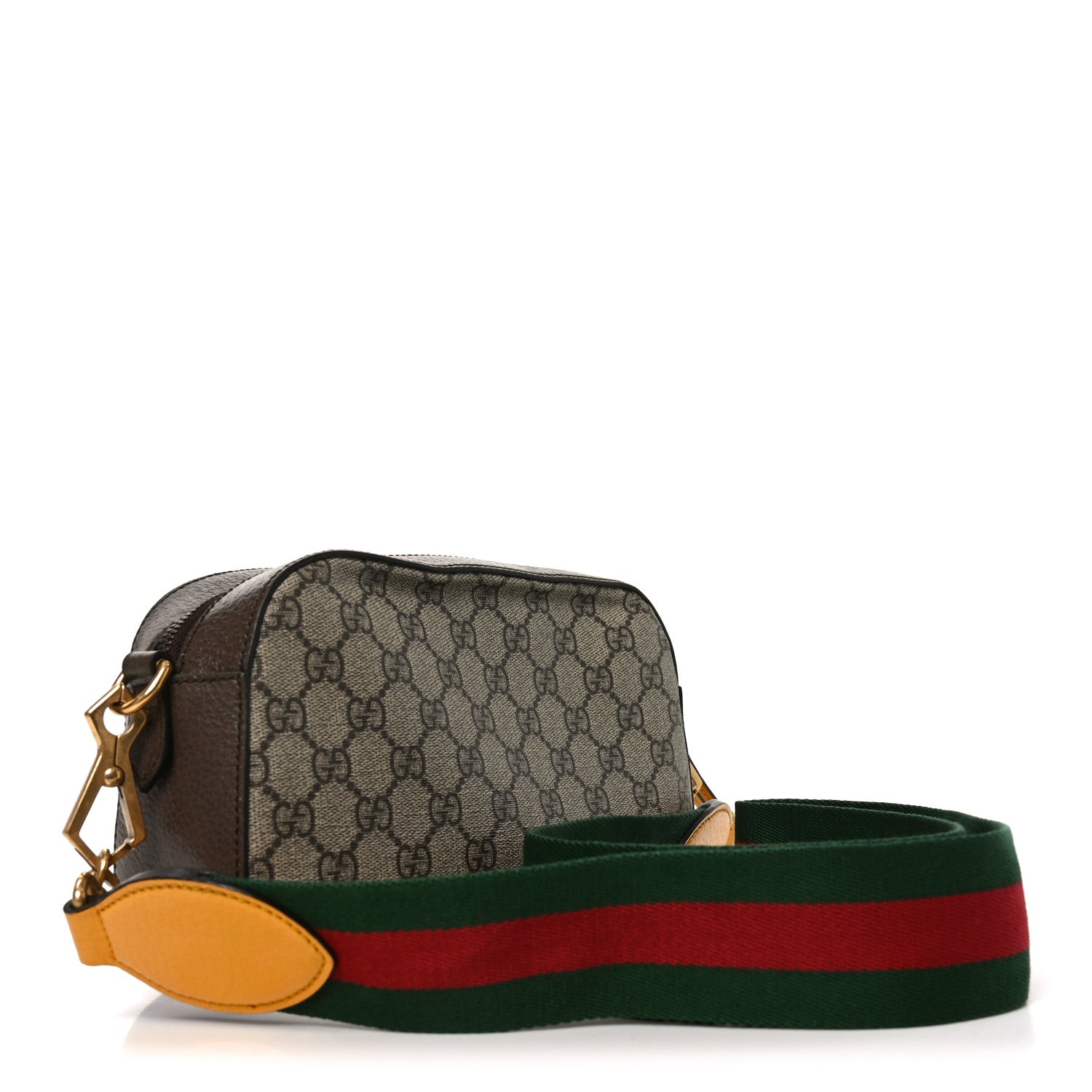 Gucci GG Supreme Monogram Web Neo Vintage Shoulder Bag Beige New Acero Crop