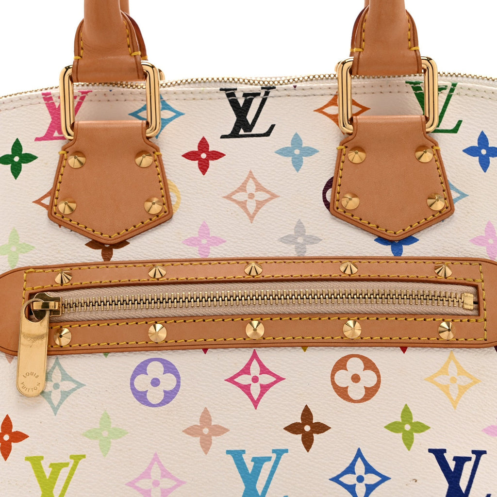Louis Vuitton Monogram Multicolor Alma White