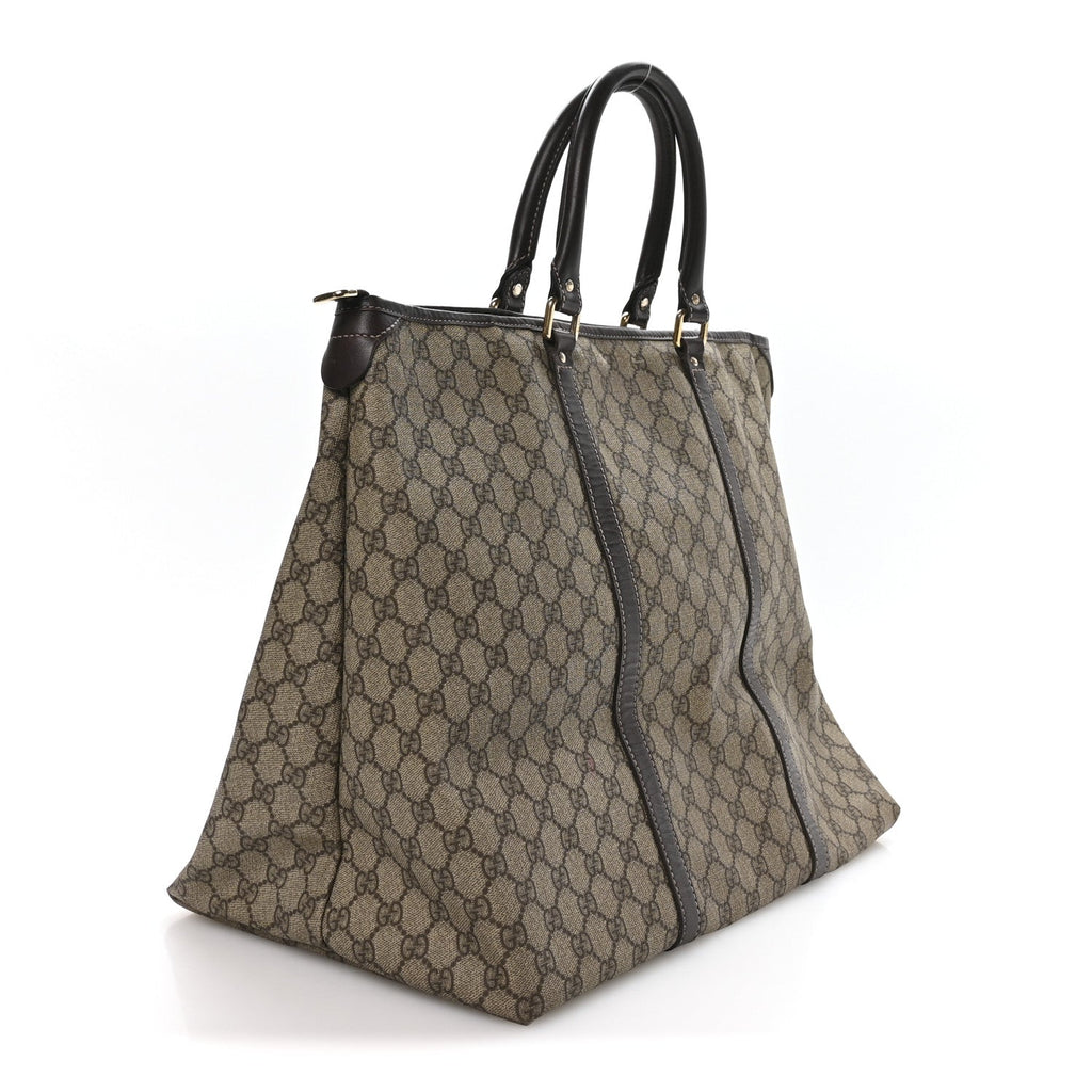Gucci GG Plus Monogram Medium Joy Tote Dark Brown