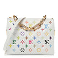 Louis Vuitton LV x TM Lambskin Embossed Monogram Coussin PM White Multicolor