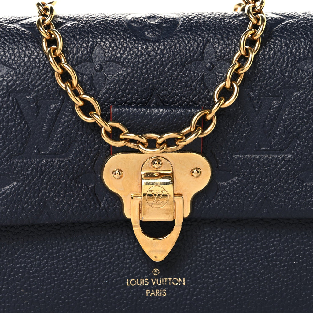 Louis Vuitton Empreinte Vavin Chain Wallet Marine Rouge