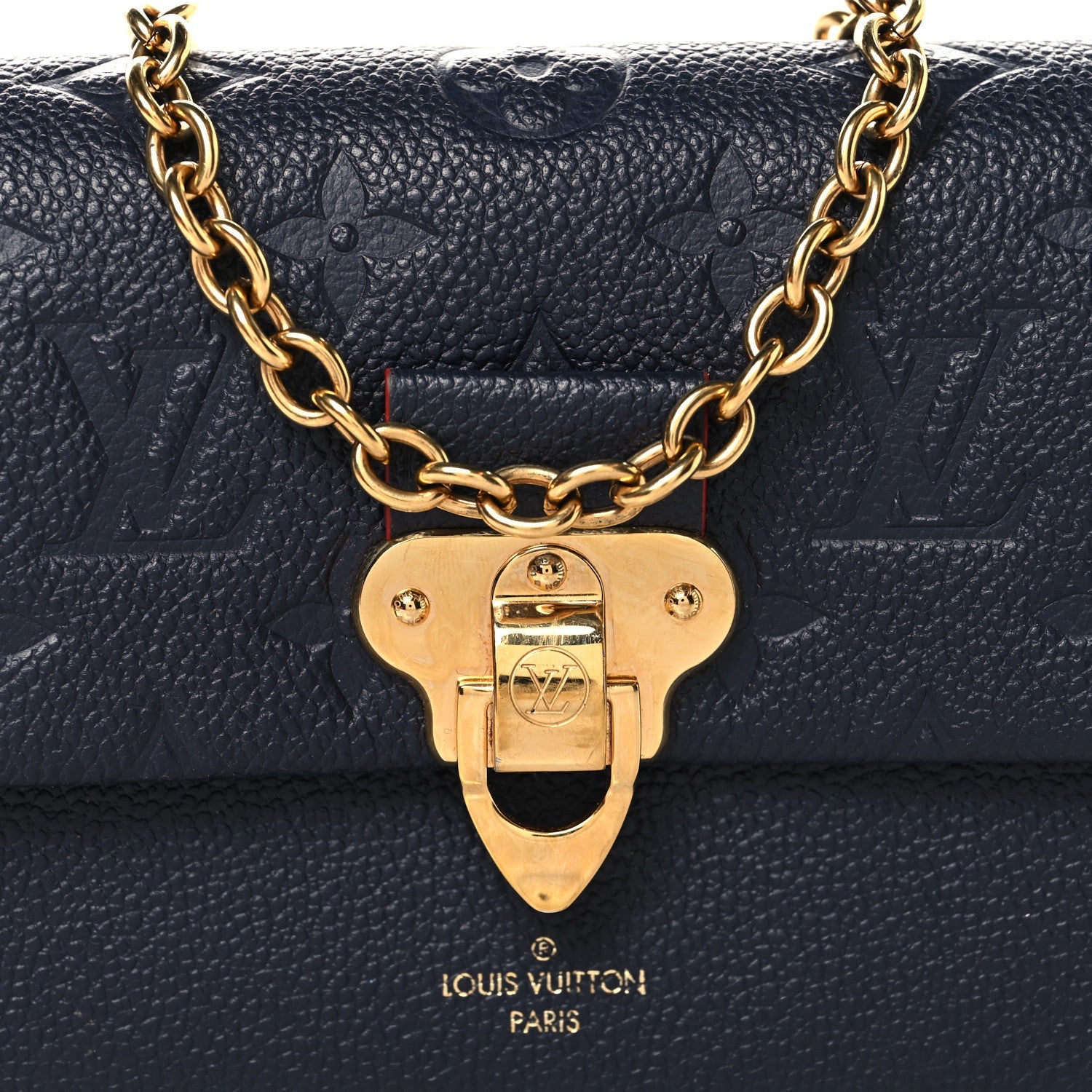 Louis Vuitton Empreinte Vavin Chain Wallet Marine Rouge