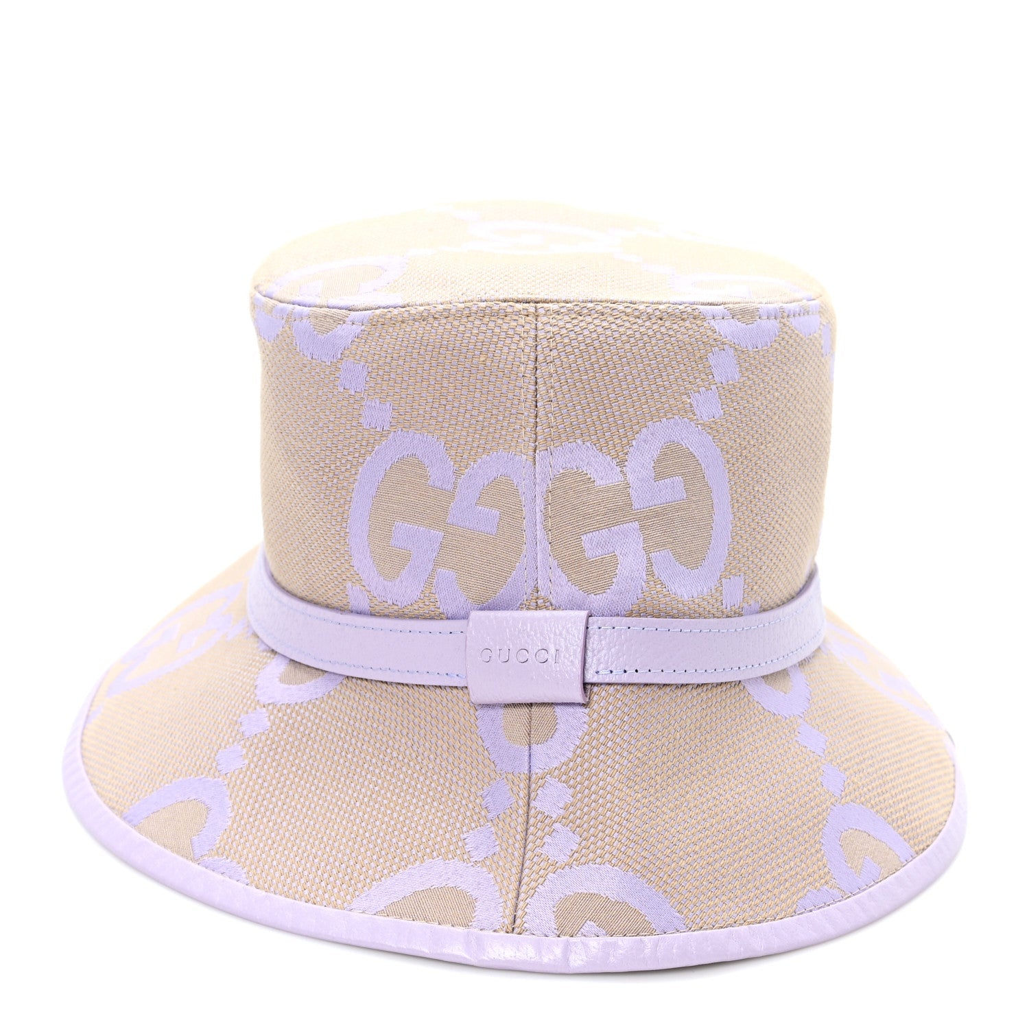 Gucci Monogram Jumbo GG Mosteria Bucket Hat L Beige Lapis