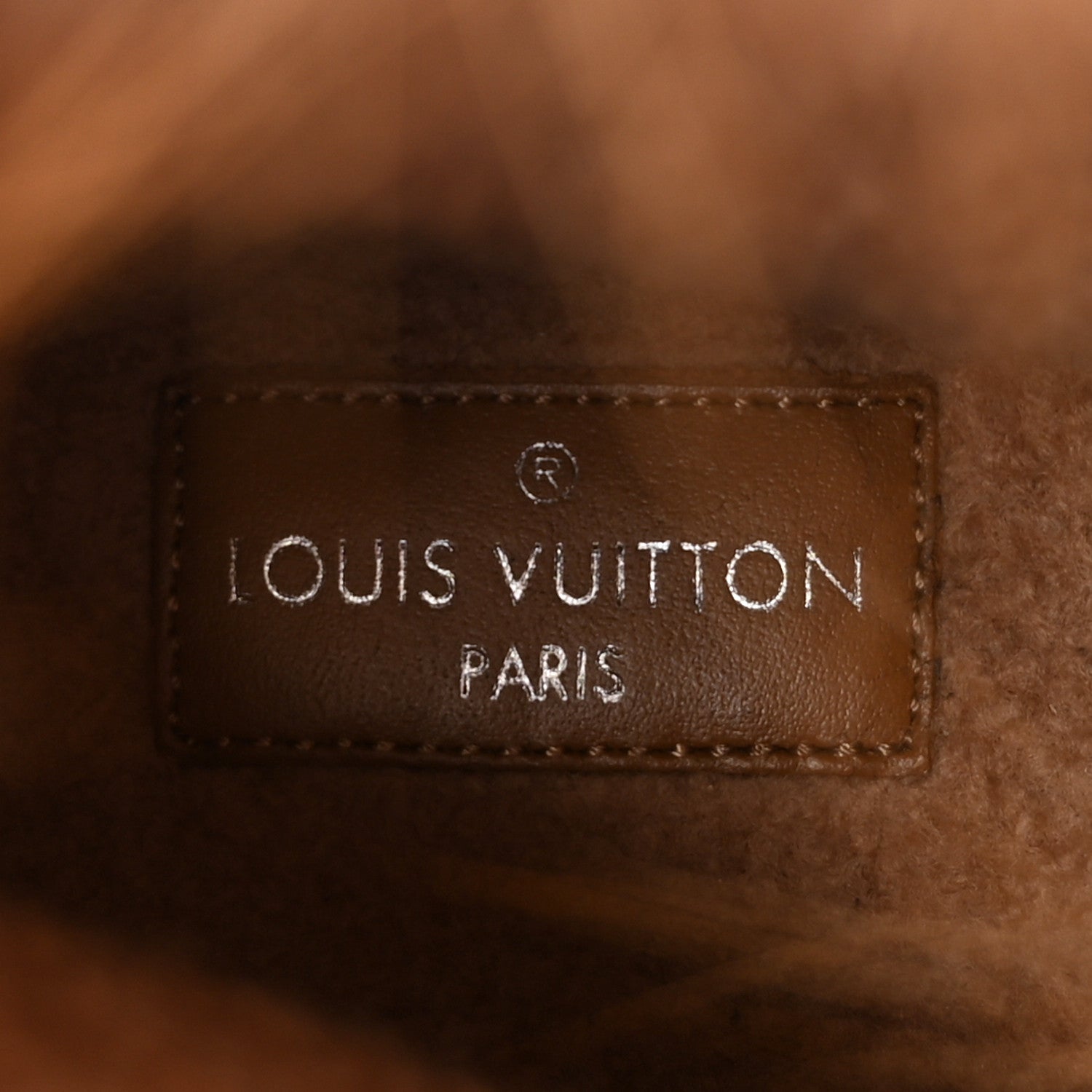 Louis Vuitton Calfskin Fur Territory Flat Ranger Combat Boots 37 Cognac
