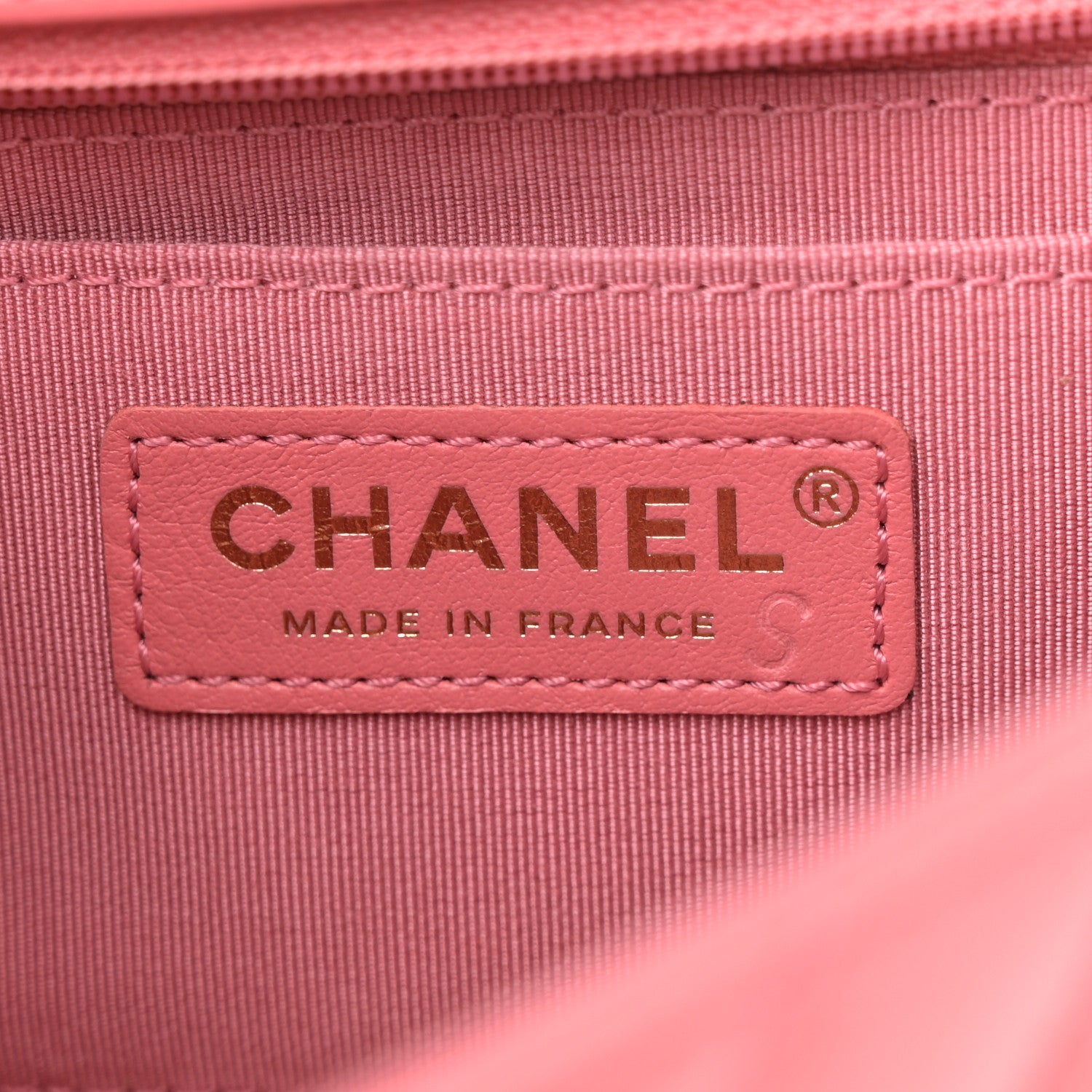 Chanel Calfskin Chevron Quilted Mini Statement Flap Pink