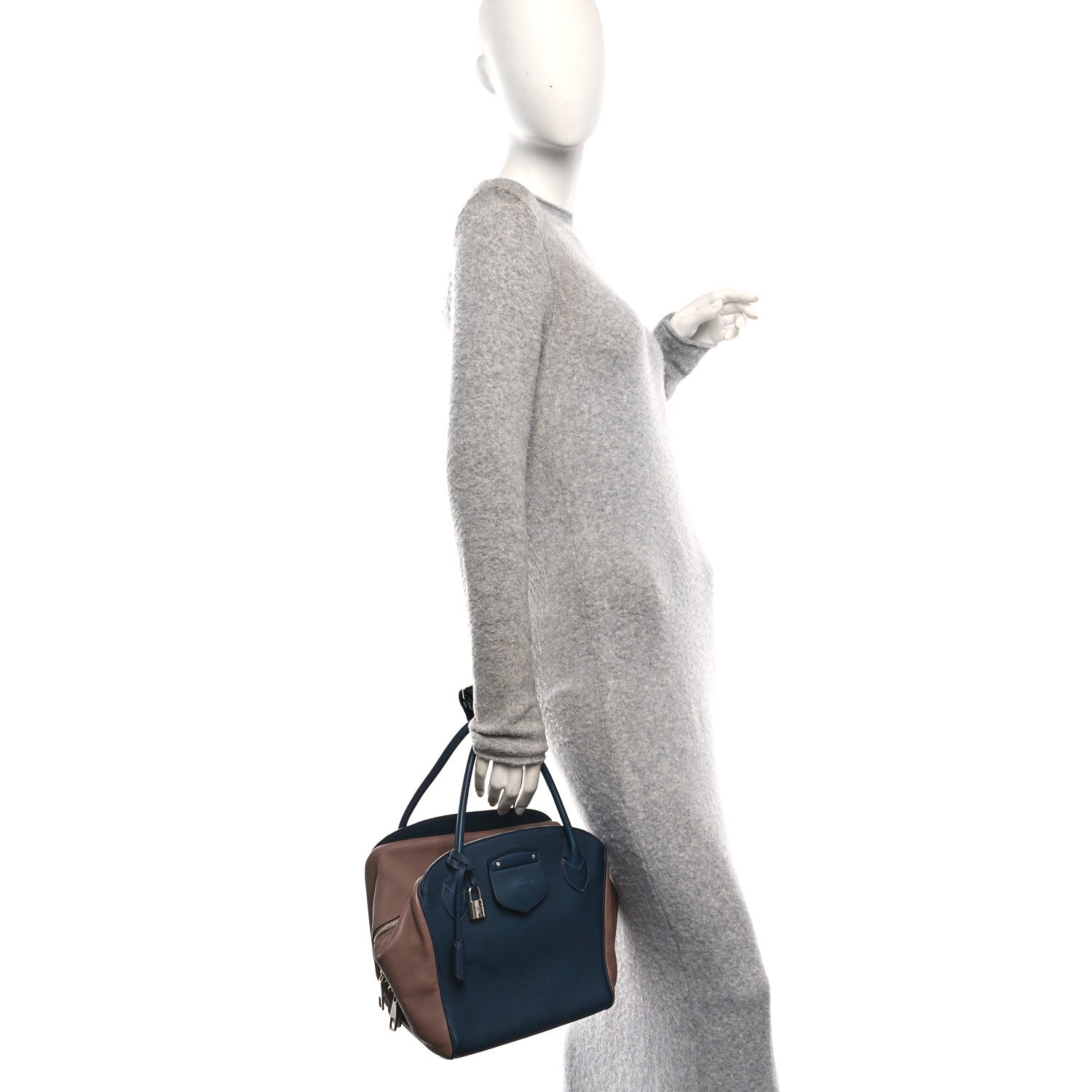 Louis Vuitton Veau Ecorce Haute Maroquinerie Milaris Blue Marine Vison