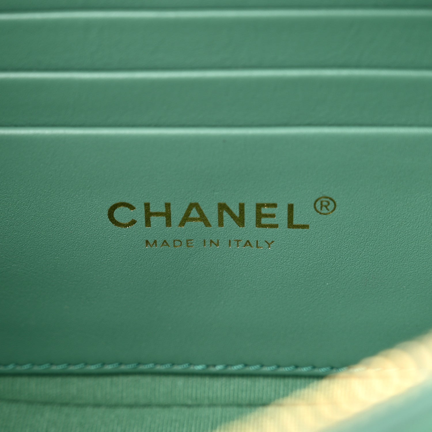 Chanel Caviar Quilted Mini CC You Camera Case Dark Green