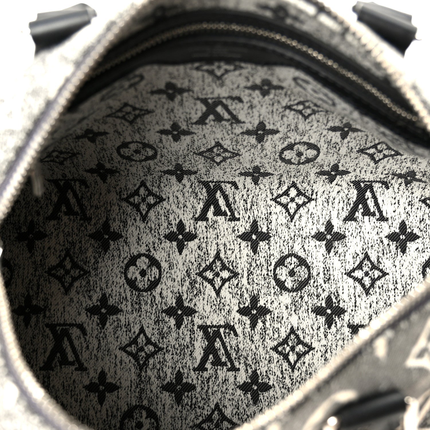 Louis Vuitton Denim Monogram Jacquard Speedy Bandouliere 25 Black